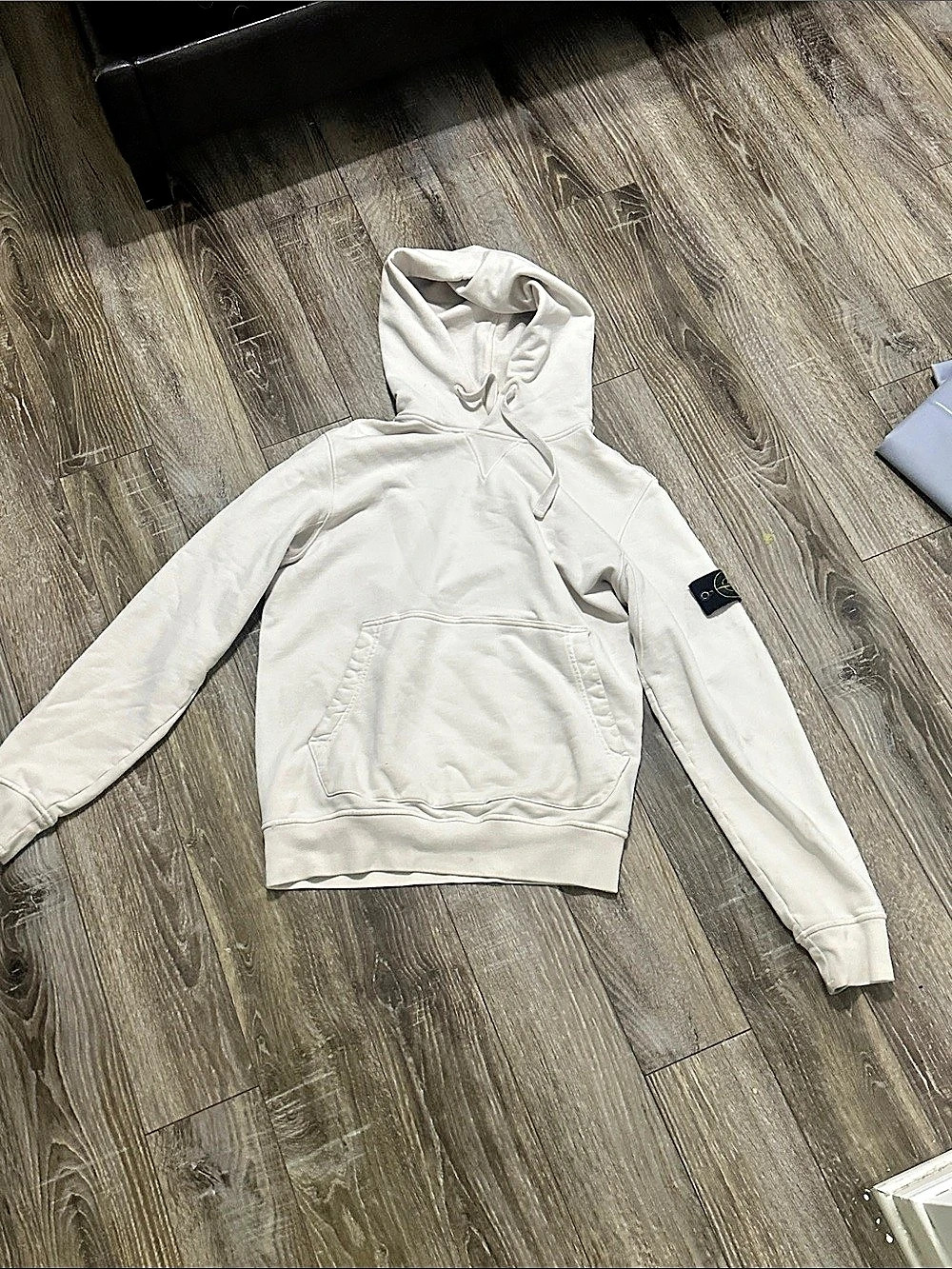 Stone Island Organic Cotton Fleece Hooded Sweatshirt Men's Medium